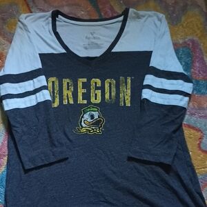 Oregon Kids Long Sleeve Shirt - Black and White